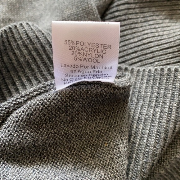 ANNETTE Gray and Black Lace Long Sleeve Sweater Size Large - Picture 11 of 12